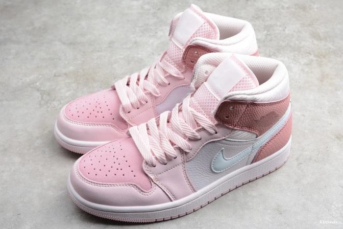 Cheap Pink Jordan 1 Mid Digital CW5379-600 Air 0702
